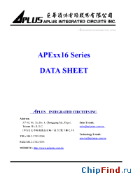 Datasheet  APExx16