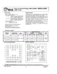 Datasheet  BS62LV2007