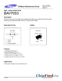 Datasheet  BAV70S3