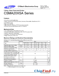 Datasheet  CSMA20xSA