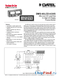 Datasheet  DMS-40LCD-4/20S