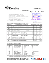 Datasheet  EFA025AL