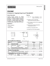 Datasheet  FDZ299P