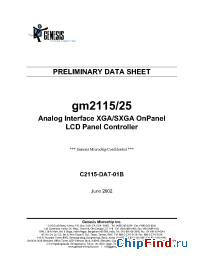 Datasheet  gm2115