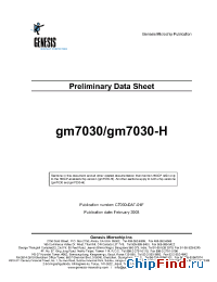 Datasheet  gm7030-H