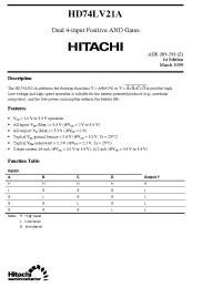 Datasheet  HD74LV21A
