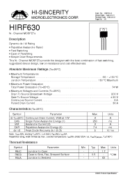 Datasheet  HIRF630