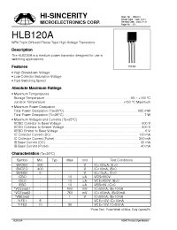 Datasheet  HLB120A