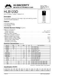 Datasheet  HLB123D