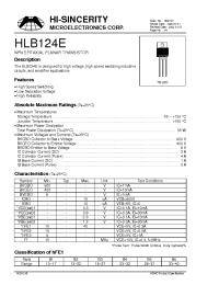 Datasheet  HLB124E