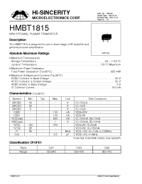 Datasheet  HMBT1815