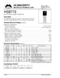Datasheet  HSB772