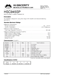Datasheet  HSC945SP