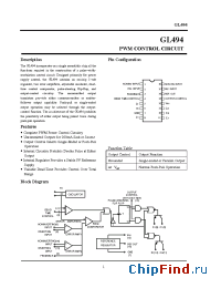 Datasheet  GL494