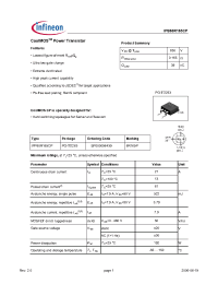 Datasheet  IPB60R165CP