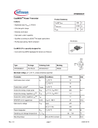 Datasheet  IPP60R099CP