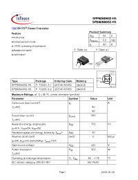 Datasheet  SPB80N06S2-H5