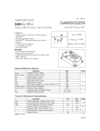 Datasheet  GA600GD25S