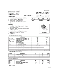 Datasheet  IRFP32N50K