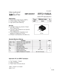 Datasheet  IRFS11N50A