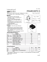 Datasheet  IRG4BC20FD-S
