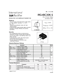 Datasheet  IRG4BC30K-S