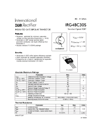 Datasheet  IRG4BC30S