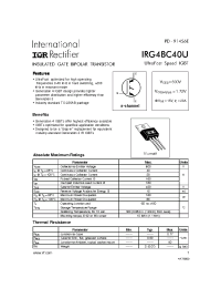 Datasheet  IRG4BC40U