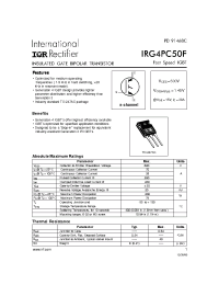 Datasheet  IRG4PC50F