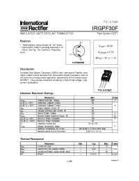 Datasheet  IRGPF30F