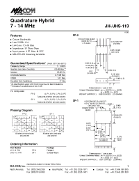 Datasheet  JHS-113