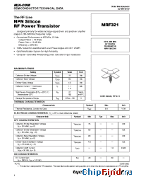 Datasheet  MRF321