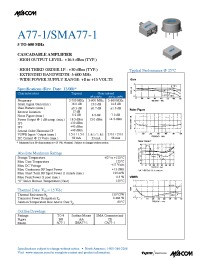 Datasheet  SMA77-1