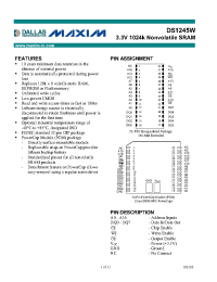 Datasheet  DS1245W-100