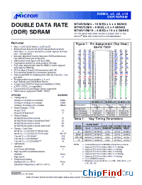 Datasheet  MT46V16M16