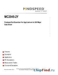 Datasheet  MC2045-2Y
