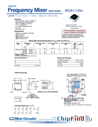 Datasheet  MCA1-12G