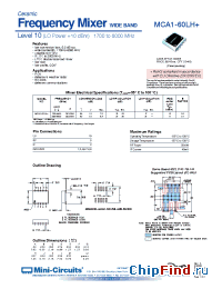Datasheet  MCA1-60LH