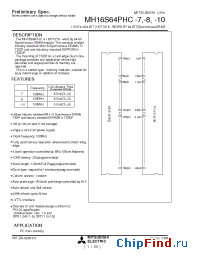 Datasheet  MH16S64PHC