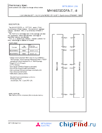 Datasheet  MH16S72DDFA-7