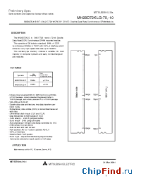 Datasheet  MH28D72KLG-75