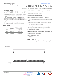 Datasheet  MH8S64AQFC-6