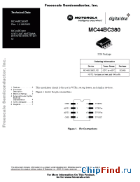 Datasheet  MC44BC380