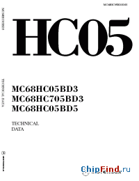 Datasheet  MC68HC05BD3