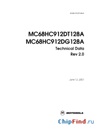 Datasheet  MC68HC912DT128A