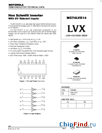 Datasheet  MC74LVX14