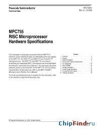 Datasheet  MPC755EC