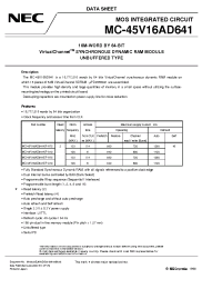 Datasheet  MC-45V16AD641
