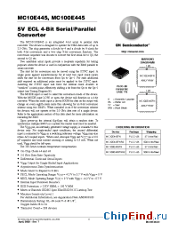 Datasheet  MC100E445