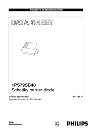 Datasheet  1PS79SB40